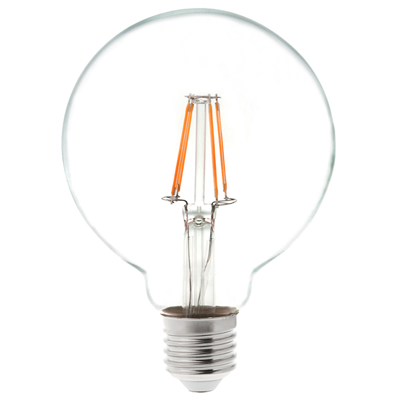 G30 E26/E27 4W LED Vintage Antique Filament Light Bulb, 40W Equivalent, AC100-130V or 220-240V